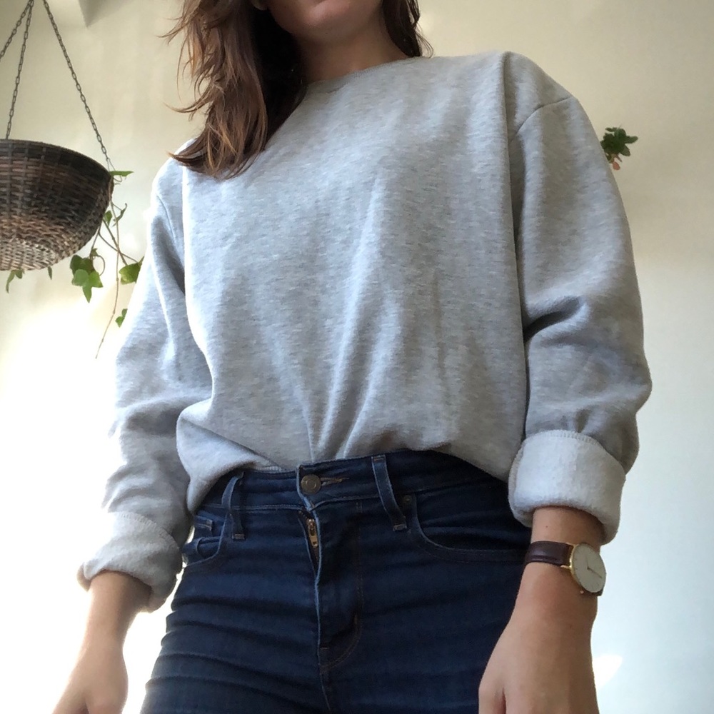 Over size crew neck